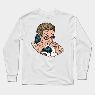 Disguising the voice on the phone Long Sleeve T-Shirt